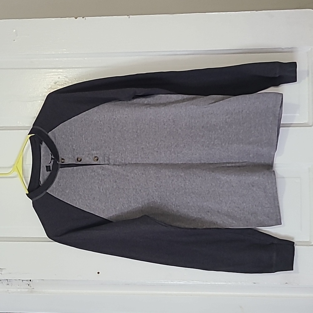 HANES, BEEFY MEN'S LONG SLEEVE PULLOVER SHIRT